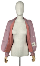 Load image into Gallery viewer, Original 1940&#39;s Pretty Pink Lightweight Wool Single Breasted Jacket - Bust 36 38

