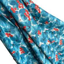 Load image into Gallery viewer, Original 1940's or 1950's Red, White and Blue Cotton Dressmaking Fabric - 35" x 105"
