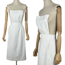 Load image into Gallery viewer, Vintage White Cotton Nurses Uniform Apron - No.4
