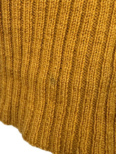 Load image into Gallery viewer, Original 1940&#39;s Pure Wool Cable Knit Waistcoat in Mustard - Bust 34 36
