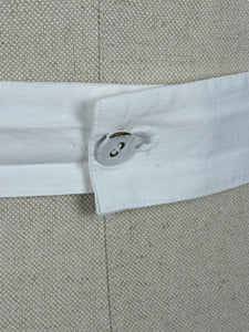 Vintage White Cotton Nurses Uniform Apron - No.2