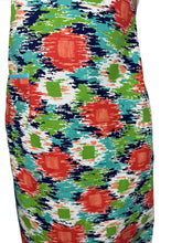Load image into Gallery viewer, Original 1940's Hawkins of Preston CC41 Apron - Green, Blue, Orange and Turquoise Abstract Print - Bust 34 36
