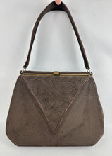 Load image into Gallery viewer, Original 1940's Corde Handbag in Dark Brown
