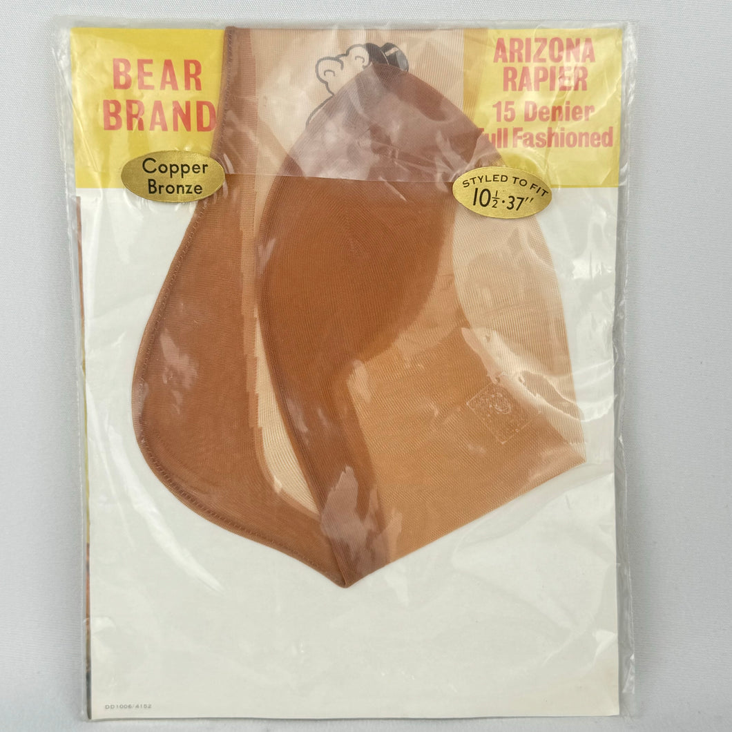 Vintage 1950's 1960's Bear Brand Fully Fashioned Nylon Seamed Stockings