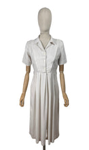 Load image into Gallery viewer, Original 1940&#39;s Ivory Crepe Day Dress - Perfect Summer Dress - Bust 36 *
