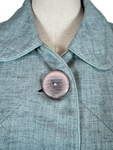 Load image into Gallery viewer, Original 1950's Lightweight Wool Cropped Jacket in Pale Grey - Bust 38 40
