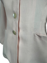Load image into Gallery viewer, Wounded But Wearable Original 1940's Wonderkool Pale Pink Linen Jacket - Bust 36 37
