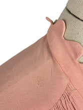 Load image into Gallery viewer, Original 1930’s Pale Pink Crepe Day Dress with Scallop Detailing - Bust 36 38
