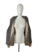 Load image into Gallery viewer, Original 1930’s Henry Page of Aylsham Ltd Brown Check Wool Double Breasted Jacket - Bust 36 38
