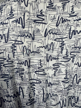 Load image into Gallery viewer, Original 1940's Volup Dress and Jacket Set in White and Navy Blue with Original Belt - Bust 44 46
