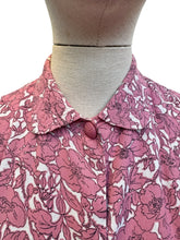 Load image into Gallery viewer, Original 1940’s Pink and White Floppy Cotton Belted Day Dress - Bust 36
