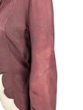 Load image into Gallery viewer, Wounded But Wearable Original 1940's Dark Brown Double Breasted Jacket with Scalloped Edge

