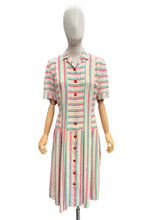 Load image into Gallery viewer, Original 1940’s CC41 Laeta Ramage Moygashel Stripe Day Dress - Bust 36

