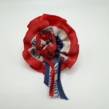 Load image into Gallery viewer, Original 1930&#39;s King George VI Coronation Rosette Pin - Patriotic Pin
