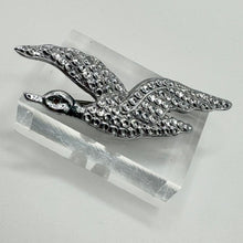 Load image into Gallery viewer, Vintage 1950&#39;s Punched Steel Flying Duck Brooch
