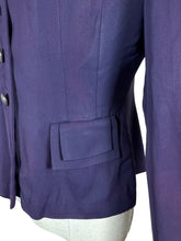 Load image into Gallery viewer, Wounded but Wearable Original 1940's Purple Wool Single Breasted Jacket - Bust 36
