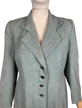Load image into Gallery viewer, Original 1940’s CC41 Marlbeck Single Breasted Wool Coat In Grey and Black - Bust 36 *
