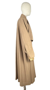 1940s Volup Caldaric Camel Coloured Wool Coat with Soutache and Trapunto Quilting - Bust 44 46