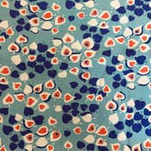 Load image into Gallery viewer, Original 1940's Red, White and Blue Linen Dressmaking Fabric - 35" x 140"
