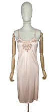 Load image into Gallery viewer, Original 1940’s Pale Pink CC41 Celanese Slip with Applique - Bust 32 34
