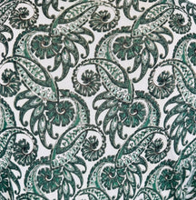 Load image into Gallery viewer, Original 1940's CRESTA SILKS Green and White Rayon Jersey Day Dress - Bust 38
