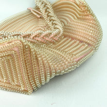 Load image into Gallery viewer, Original 1940&#39;s Clear and Pastel Pink Telephone Cord Handbag
