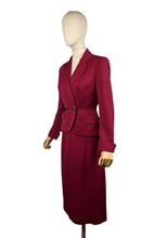 Load image into Gallery viewer, Original 1940’s Richard’s Shops Burgundy Red Wool Suit - Bust 36
