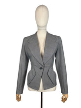 Load image into Gallery viewer, Original 1940's or 1950's Connei Model Jacket in Grey Wool with Single Button Closure - Bust 34 36
