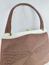 Load image into Gallery viewer, Original 1940's Corde Handbag in Soft Brown with Original Mirror
