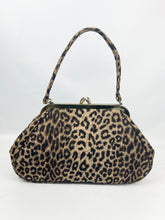 Load image into Gallery viewer, Original 1950&#39;s Calego of Canada Faux Leopard Skin Bag
