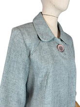 Load image into Gallery viewer, Original 1950's Lightweight Wool Cropped Jacket in Pale Grey - Bust 38 40
