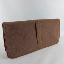 Load image into Gallery viewer, Original 1940's Milk Chocolate Brown Clutch Bag by CORDE *

