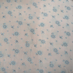 Original 1940's Peach Floral Crepe Clydella Dressmaking Fabric - 35" x 170"