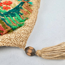 Load image into Gallery viewer, Original Early 20th Century 1910 Embroidered Hessian Bag - Beautiful Antique Handbag
