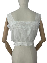 Load image into Gallery viewer, Antique Edwardian Pure Silk Camisole with Lace Detail - Bust 32 34 *
