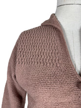 Load image into Gallery viewer, Original 1950's Warm Brown Pure Wool Skirt and Cardigan Knit Set by Kimberly - Bust 36 38 *
