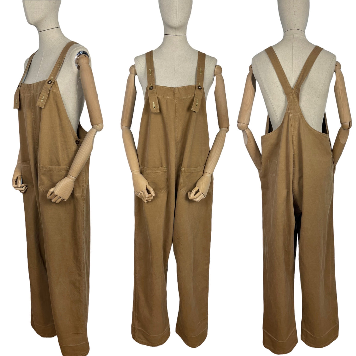 Original 1940 s Women s Land Army Dungarees Waist 42 1940s Style original-1940-s-women-s-land-army-dungarees-waist-42-1940s-style