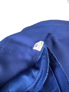Original 1940's Hyacinth Blue Fine Linen Skirt Suit by Sacony Palm Beach - Bust 38 40