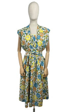 Load image into Gallery viewer, Original 1950&#39;s Floral Cotton Belted Summer Dress with Matching Bolero - Bust 34 35 36 *
