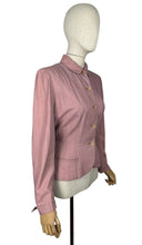 Load image into Gallery viewer, Original 1940&#39;s Pretty Pink Lightweight Wool Single Breasted Jacket - Bust 36 38
