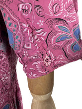 Load image into Gallery viewer, Original Late 1930's or Early 1940's Pretty Pink Cold Rayon Floral Day Dress - Bust 34 36 *
