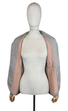 Load image into Gallery viewer, 1940's Single Breasted Light Brown Wool Jacket with Two-tone Buttons - Bust 34 35
