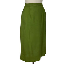 Load image into Gallery viewer, Original 1940&#39;s Green Lightweight Linen Skirt - Waist 28&quot;
