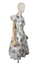 Load image into Gallery viewer, Original 1950's Sheer Nylon Sleeveless Day Dress in White, Pink, Blue, Brown and Black - Bust 36

