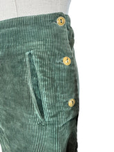 Load image into Gallery viewer, Original 1930's Kenilworth Sports-Togs Forest Greet Corduroy Ski or Skating Trousers with Side Buttons - Waist 30 32
