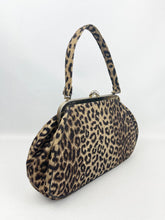 Load image into Gallery viewer, Original 1950&#39;s Calego of Canada Faux Leopard Skin Bag
