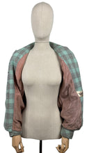 Load image into Gallery viewer, Original 1940&#39;s CC41 Blue, Grey and White Wool Check Single Breasted Jacket - Bust 34 35
