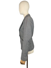 Load image into Gallery viewer, Original 1940's or 1950's Connei Model Jacket in Grey Wool with Single Button Closure - Bust 34 36
