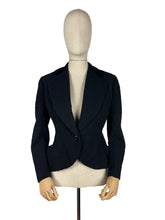 Load image into Gallery viewer, Original 1940&#39;s Crayson Model Black Fitted Jacket Covered Entirely in Soutache - Bust 36 38 *
