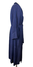 Load image into Gallery viewer, Original Men&#39;s 1940&#39;s 1950&#39;s Blue, Red and Cream Geometric Print Cotton Dressing Gown - Chest 44
